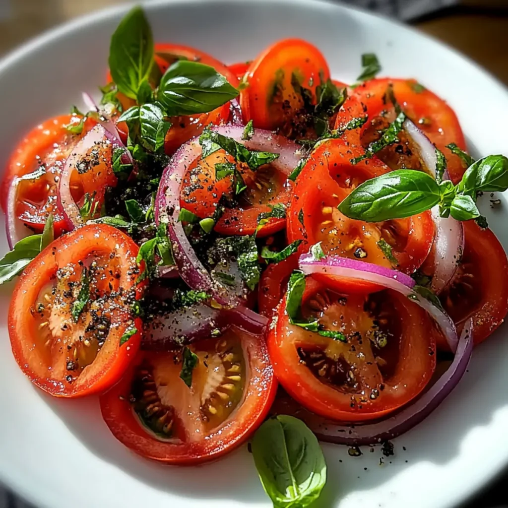 Tomato Heart Salad: 6 Minutes to Fresh Deliciousness
